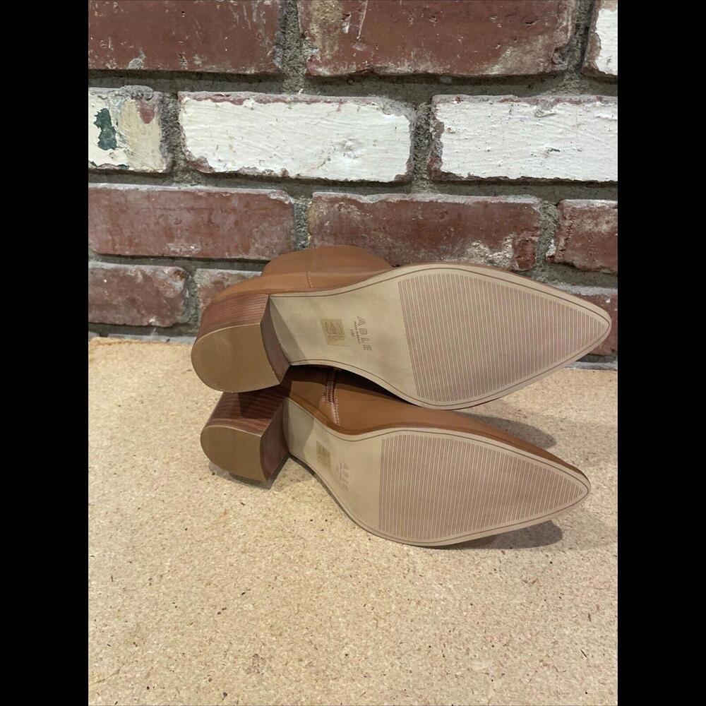 Anthropologie Able Nikki Brown Ankle Boots New - Picture 12 of 12
